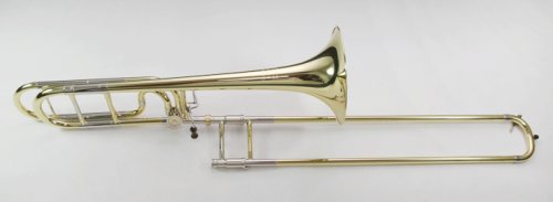 Getzen 4047DS Trombone Custom Reserve PowerBore Rotor, Open Wrap, Lacquered Yellow Brass Bell