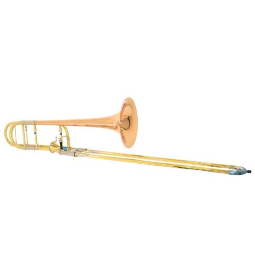 Getzen 3047AFR Trombone Red Brass Bell, Axial Flow Valve, Open Wrap