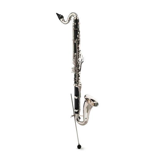 Backun BCLBBALPHAENKABS Bass Clarinet Alpha Series Low Eb w/ Nickel-plated Keys w/ Lyre Holder 2-piece Neck ABS Compact Case