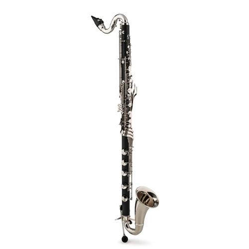 Backun BCLBBALPHACNKABS Bass Clarinet Alpha Series Low C w/ Nickel-plated Keys 2-piece Neck ABS Case